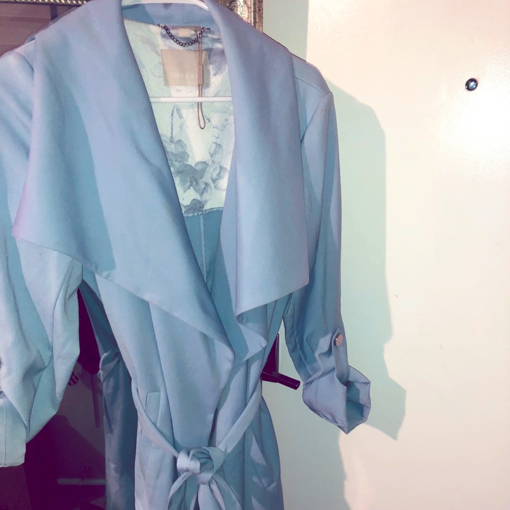 Baby Blue Trench Coat